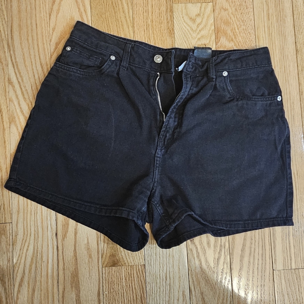 Divided H&M High Denim Black Shorts
